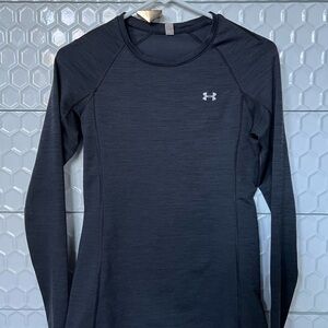 Under Armour Black Long Sleeve Training Top with Reflective Logo